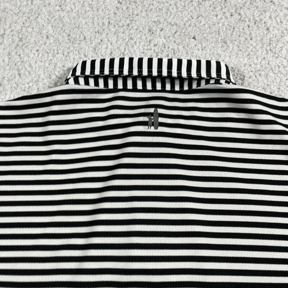 Johnnie O Polo Shirt Mens L Stripe Chicago Blackhawks Performance Stretch Golf - Picture 11 of 11